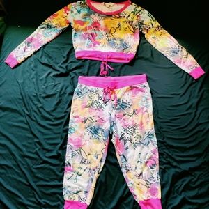 Nicki Minaj, Size Medium, Graffiti colored 2-piece set